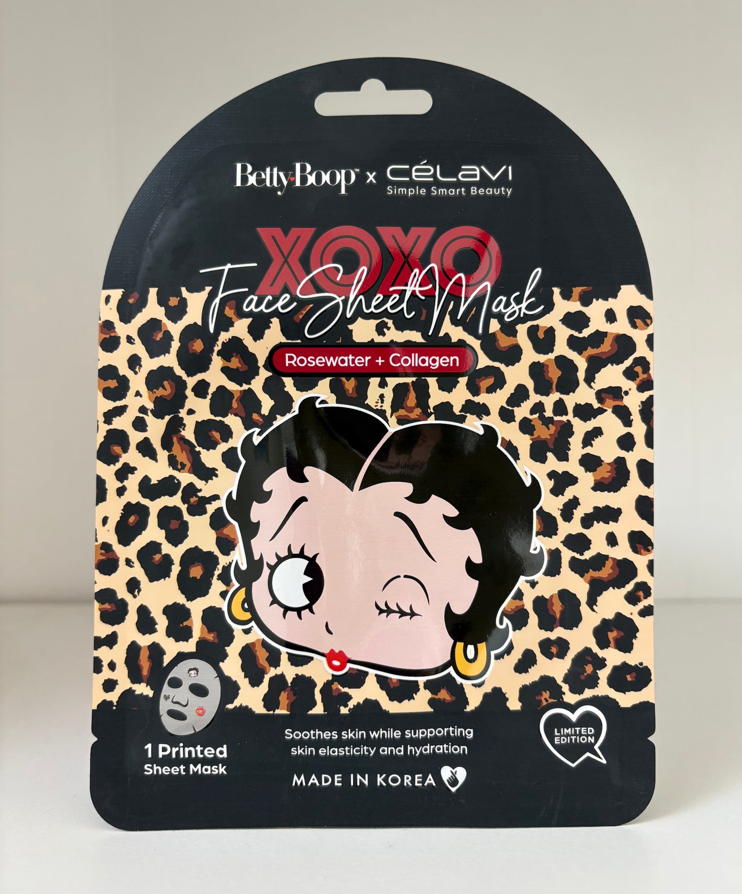 Betty Boop X Celavi Face Sheet Mask